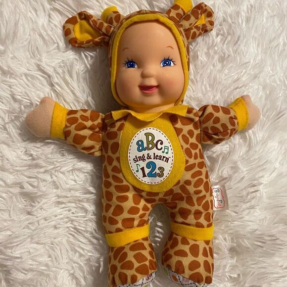 Baby’s First Giraffe Baby Sing & Learn Doll - Picture 1 of 4